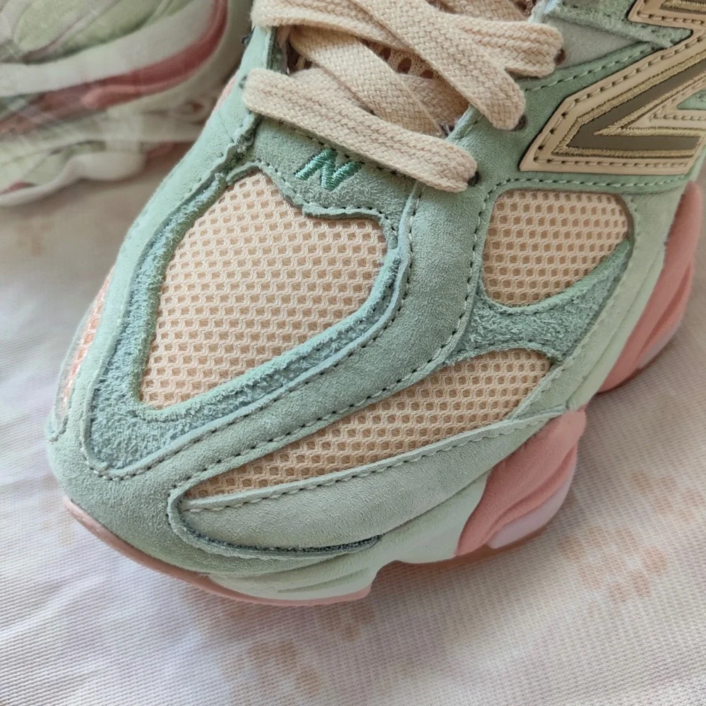 New Balance Pastel Mint & Pink Chunky Sneakers